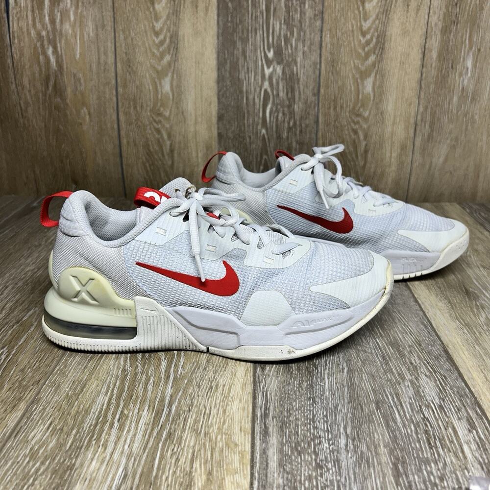 Nike Air Max Alpha Trainer 5 White Grey Red Men’s US Size 7.5 Sneaker Shoes